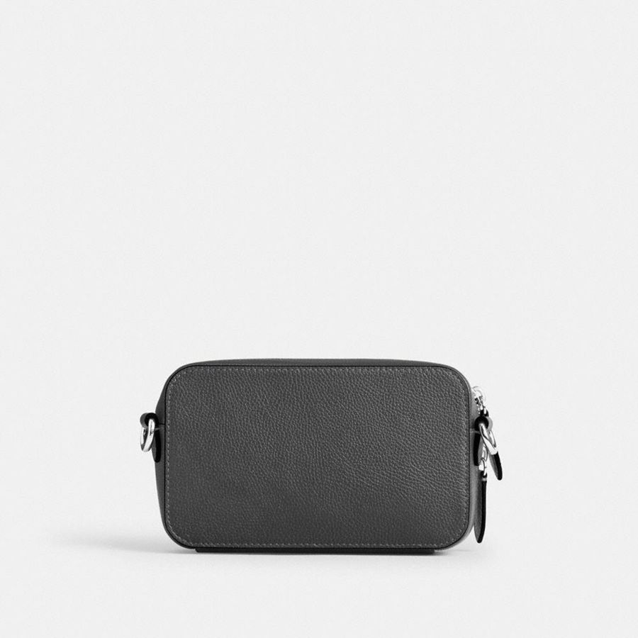 Bolsa Cruzada COACH Charter Slim With Coach Graphic Hombre Gris | BVM-230786