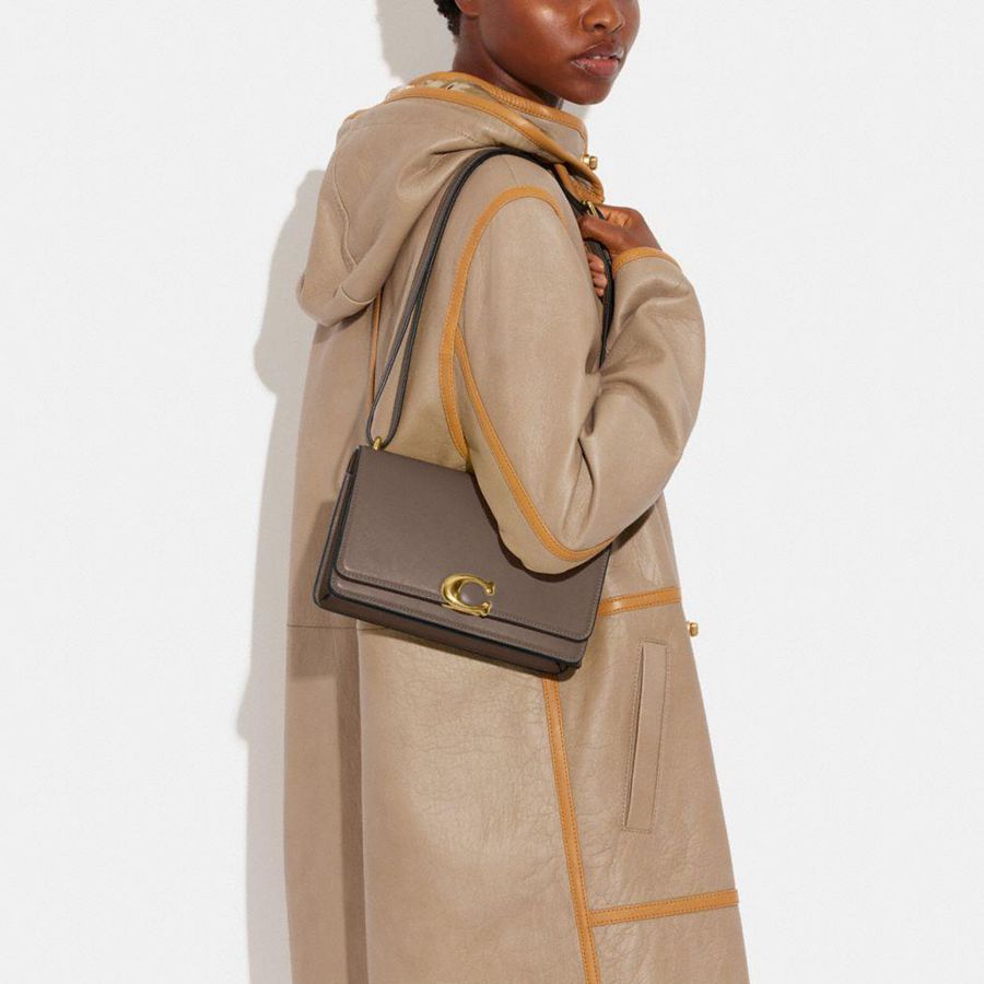 Bolsa de Hombro COACH Bandit Mujer Marrones | VFN-751246