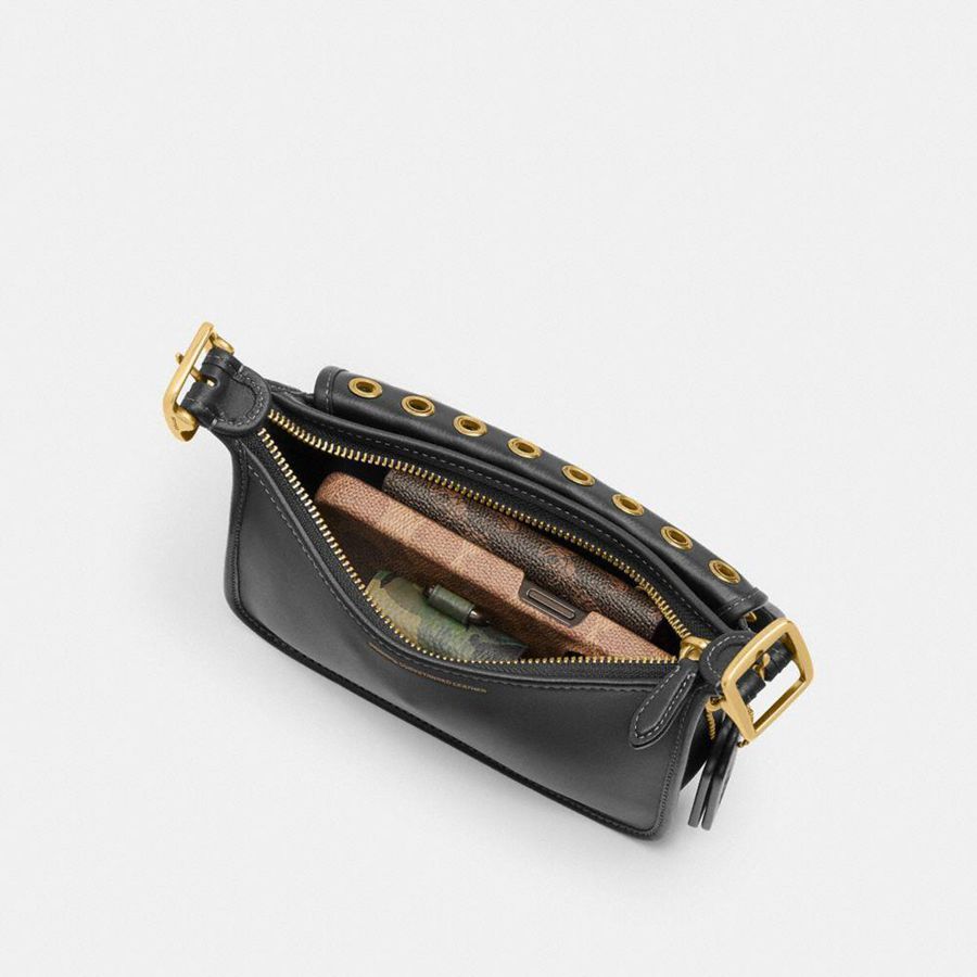 Bolso Hobo COACH Patricia Legacy 19 With Grommets Mujer Negras | VKD-158734