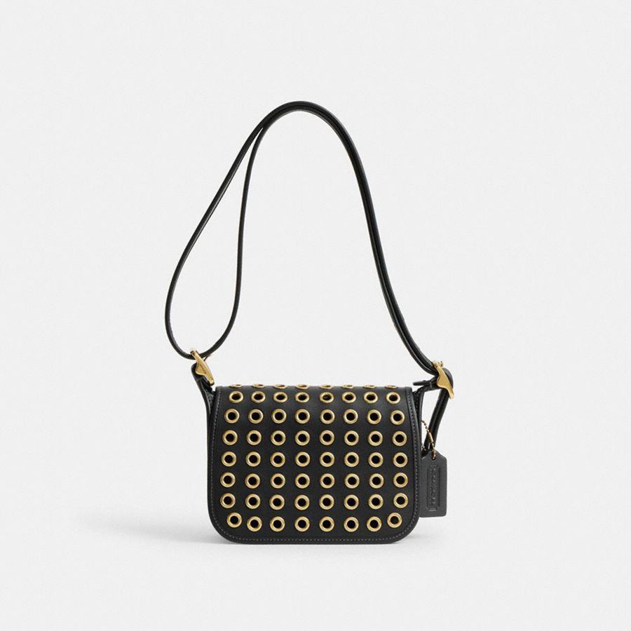 Bolso Hobo COACH Patricia Legacy 19 With Grommets Mujer Negras | VKD-158734