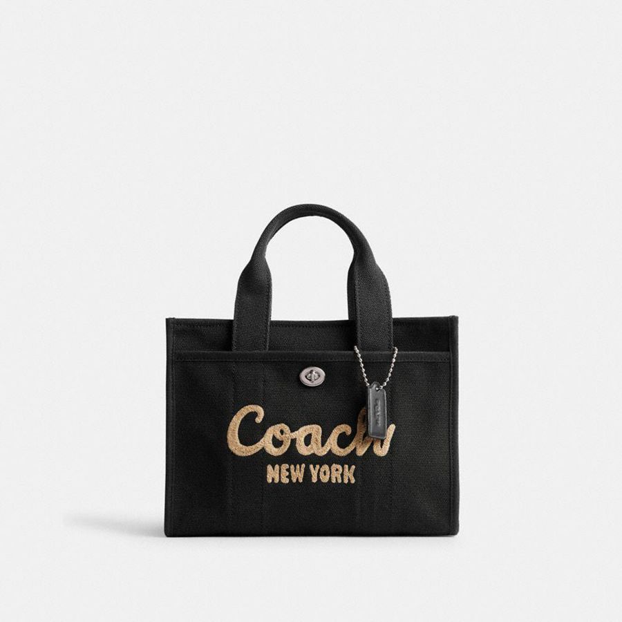 Bolso Tote COACH Cargo 26 Mujer Negras | SAH-428509