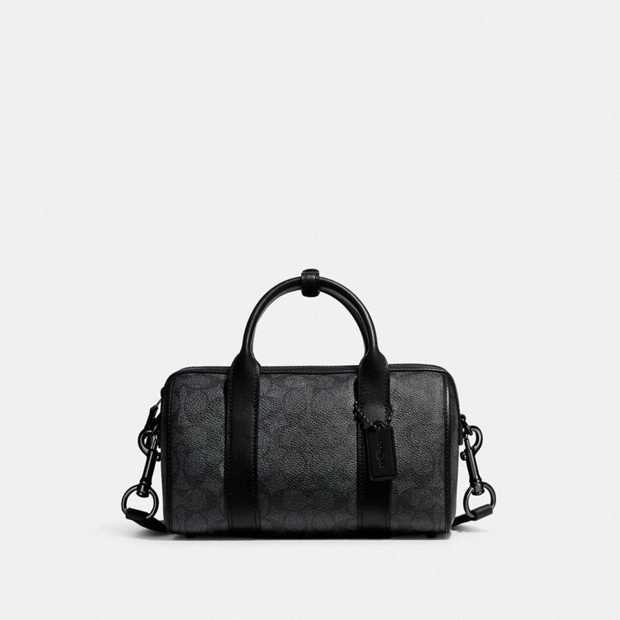 Bolso Tote COACH Gotham Duffle 24 In Signature Canvas Hombre Gris | ZYL-369805