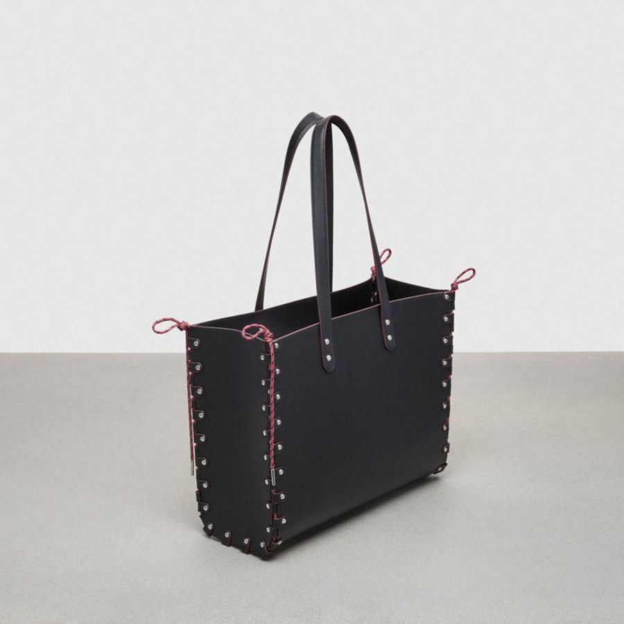Bolso Tote COACH Large Re Laceable In Coachtopia Leather Hombre Negras | BUS-098271