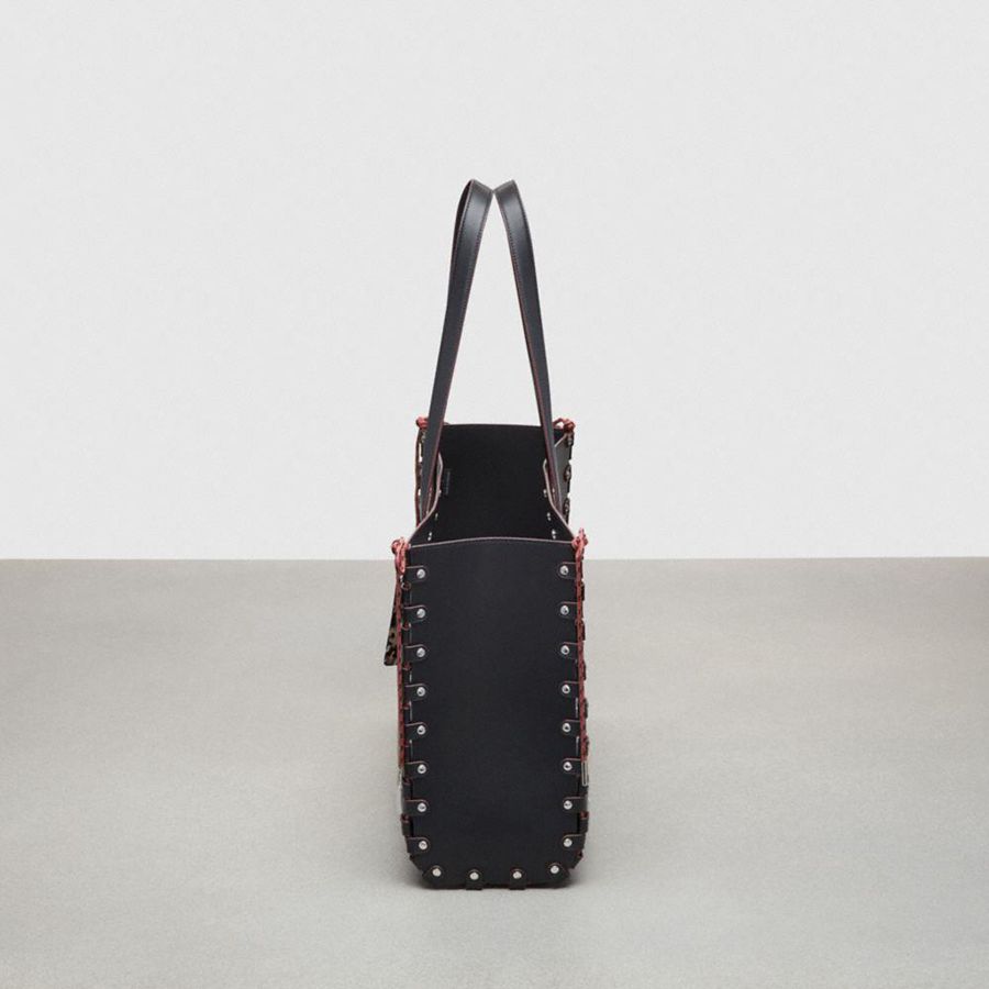 Bolso Tote COACH Large Re Laceable In Coachtopia Leather Hombre Negras | BUS-098271