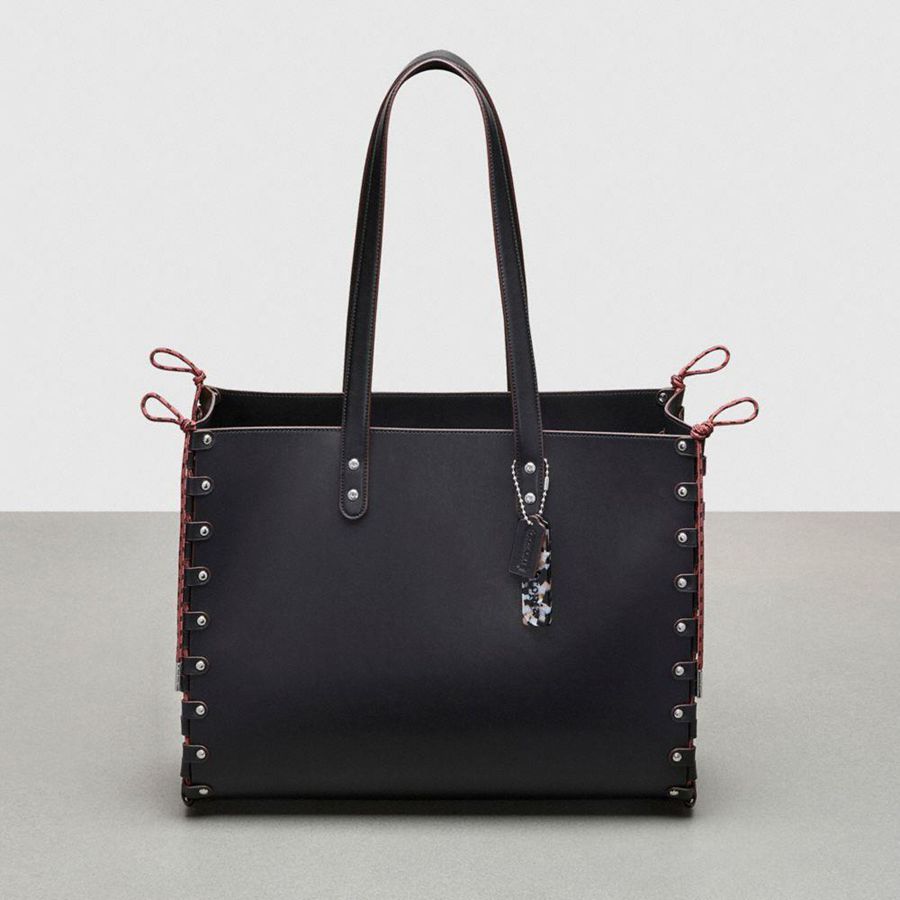 Bolso Tote COACH Large Re Laceable In Coachtopia Leather Hombre Negras | BUS-098271