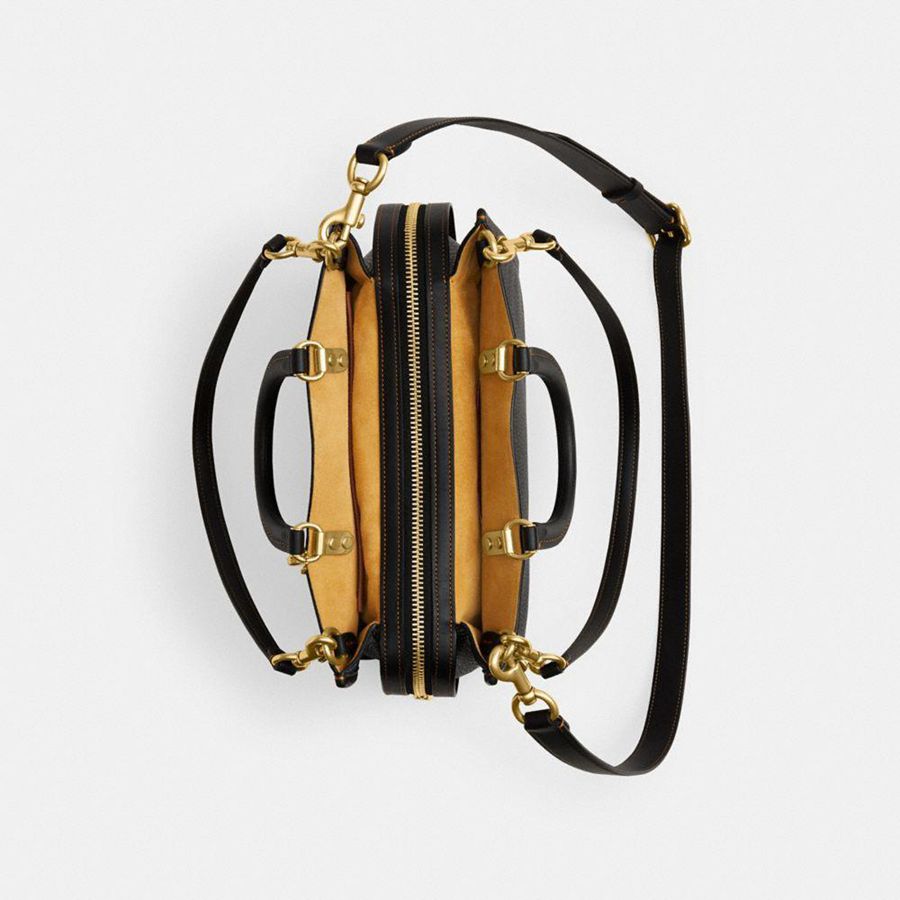 Bolso Tote COACH Rogue In Regenerative Leather Mujer Negras | ETI-248950