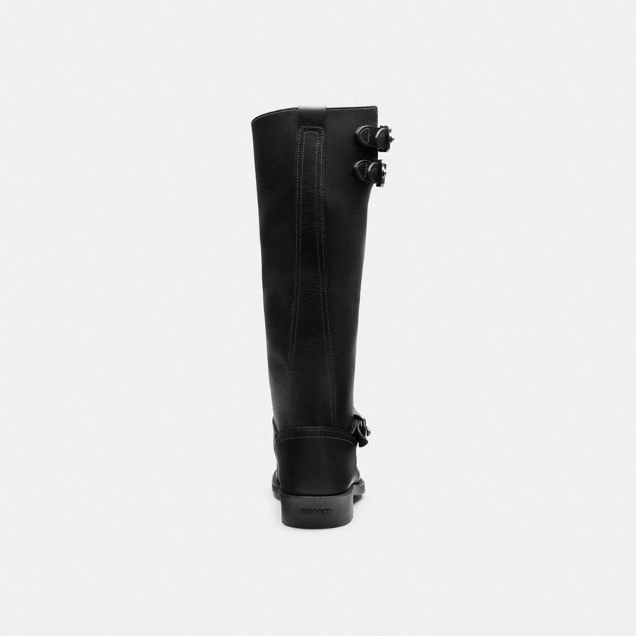 Botas COACH Daria Moto Mujer Negras | MLE-524037