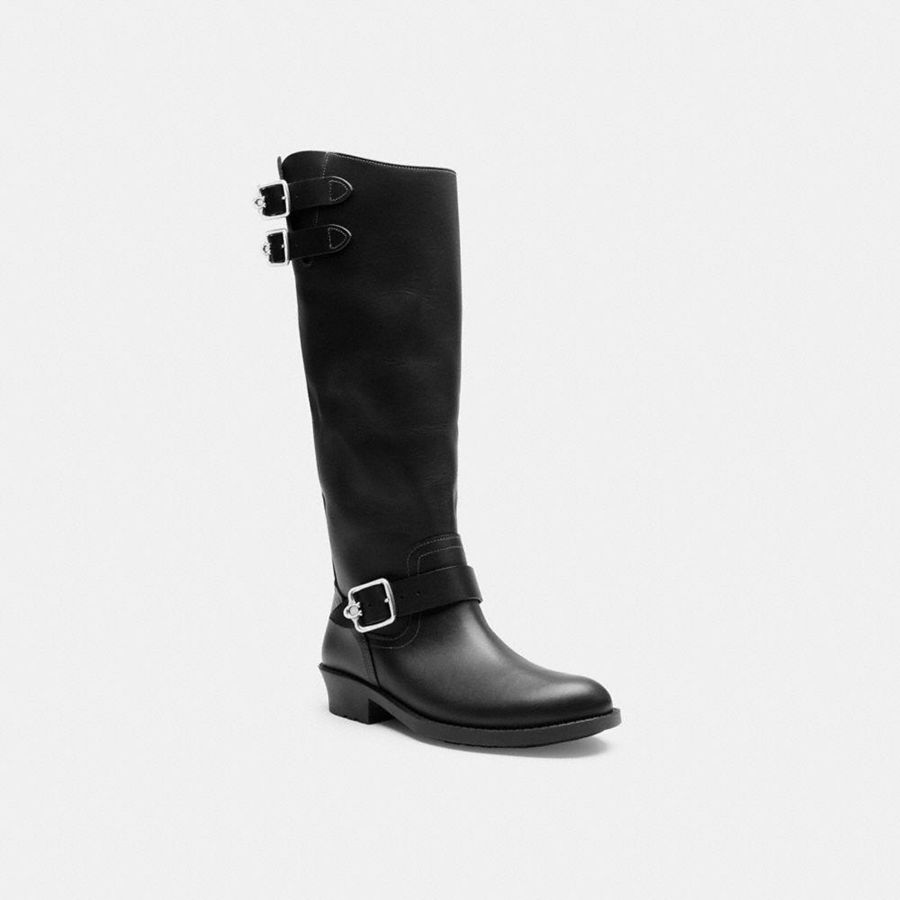 Botas COACH Daria Moto Mujer Negras | MLE-524037