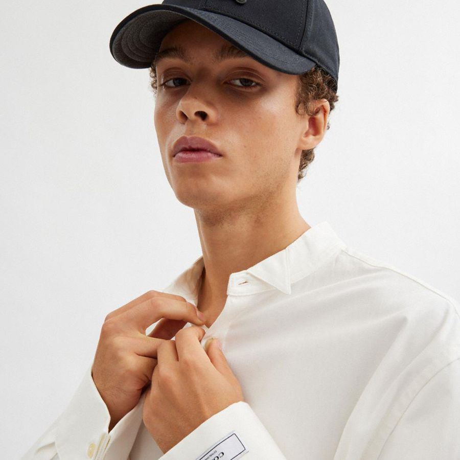 Camisa COACH Tuxedo Hombre Blancas | CTX-394051