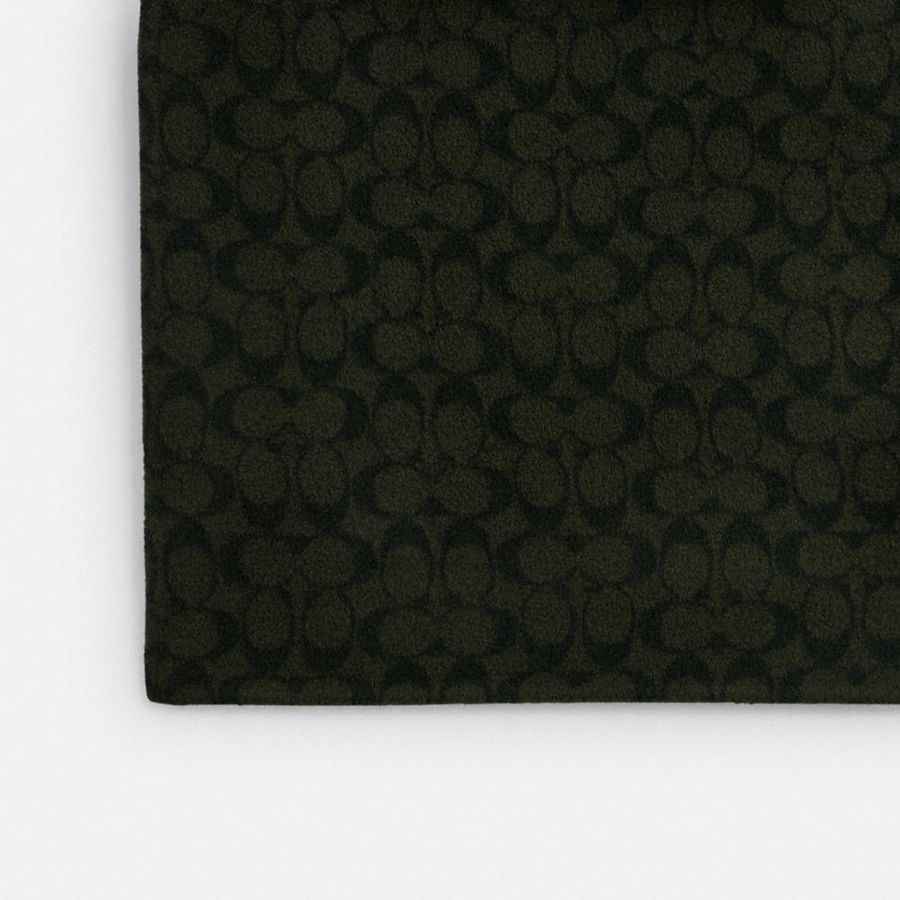 Campera COACH Double Faced Wool Coat Hombre Verde | BCO-017684