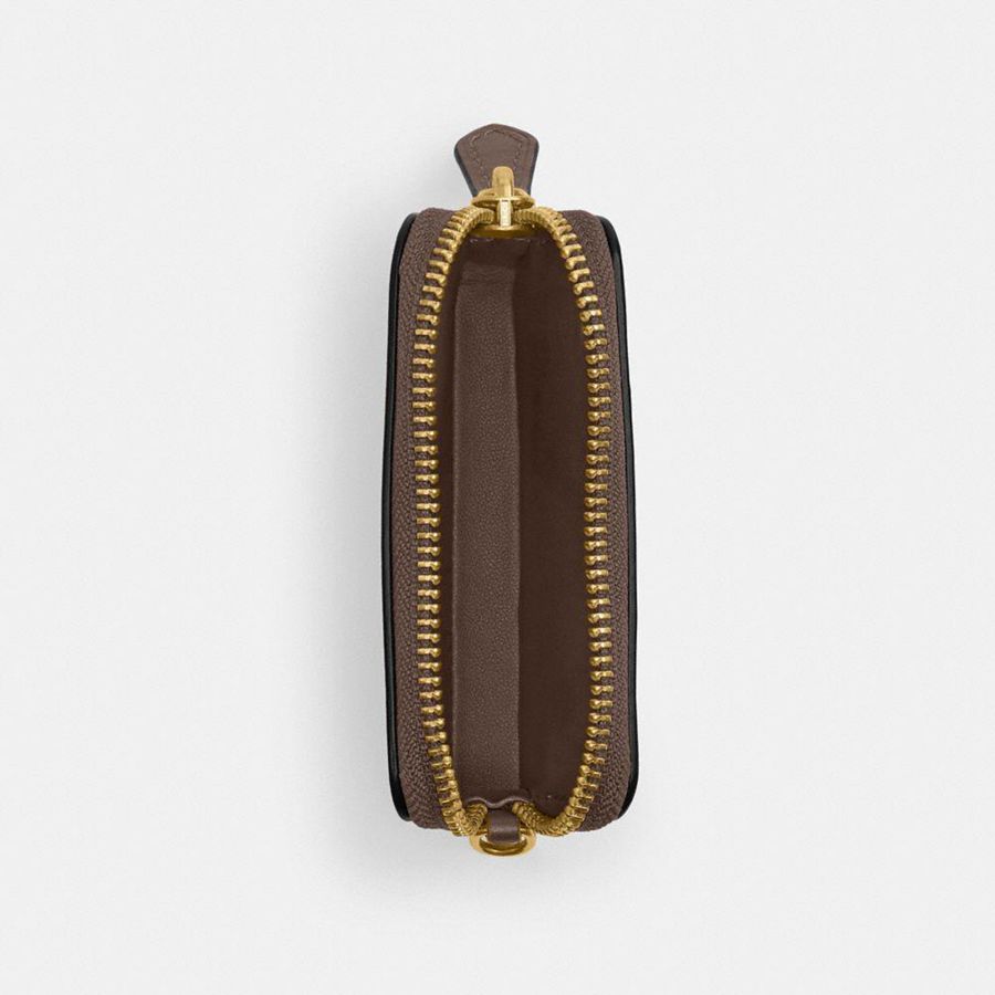 Cartera COACH Essential Chain Card Case Mujer Negras | KXN-718392