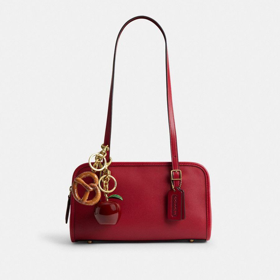 Charms COACH Swing Zip Bag Ands Mujer Doradas | VDW-963781