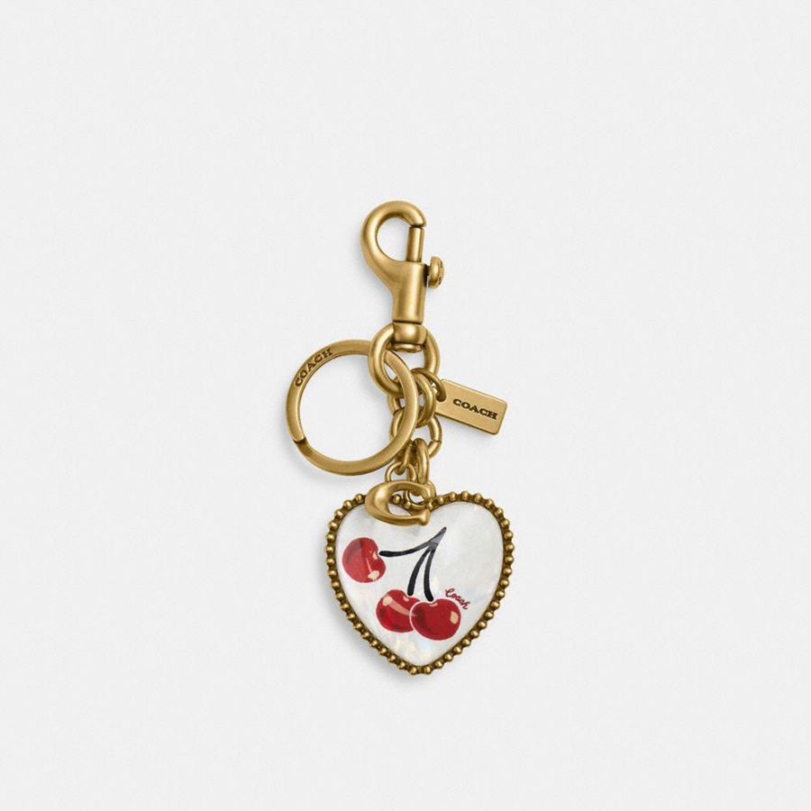 Charms COACH Vintage Heart Cherry Bag Mujer Doradas | EWO-860534