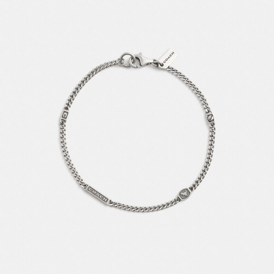 Joyería COACH Hallmark Bracelet Mujer Plateadas | JEA-894321