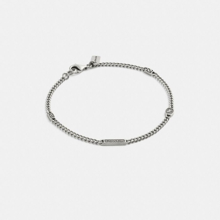 Joyería COACH Hallmark Bracelet Mujer Plateadas | JEA-894321