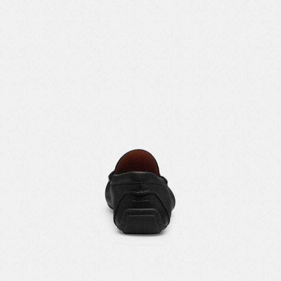 Mocasines COACH Luca Driver Hombre Negras | VAL-235086