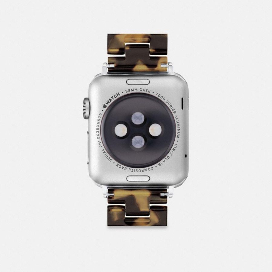 Relojes COACH Apple® Strap, 38 Mm, 40 Mm And 41 Mm Hombre Negras | IYQ-703485
