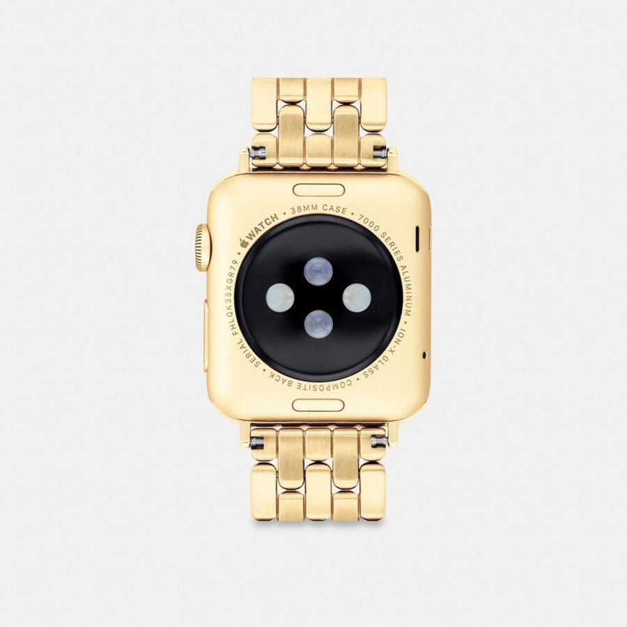 Relojes COACH Apple® Strap, 38 Mm, 40 Mm And 41 Mm Mujer Doradas | SAE-438217