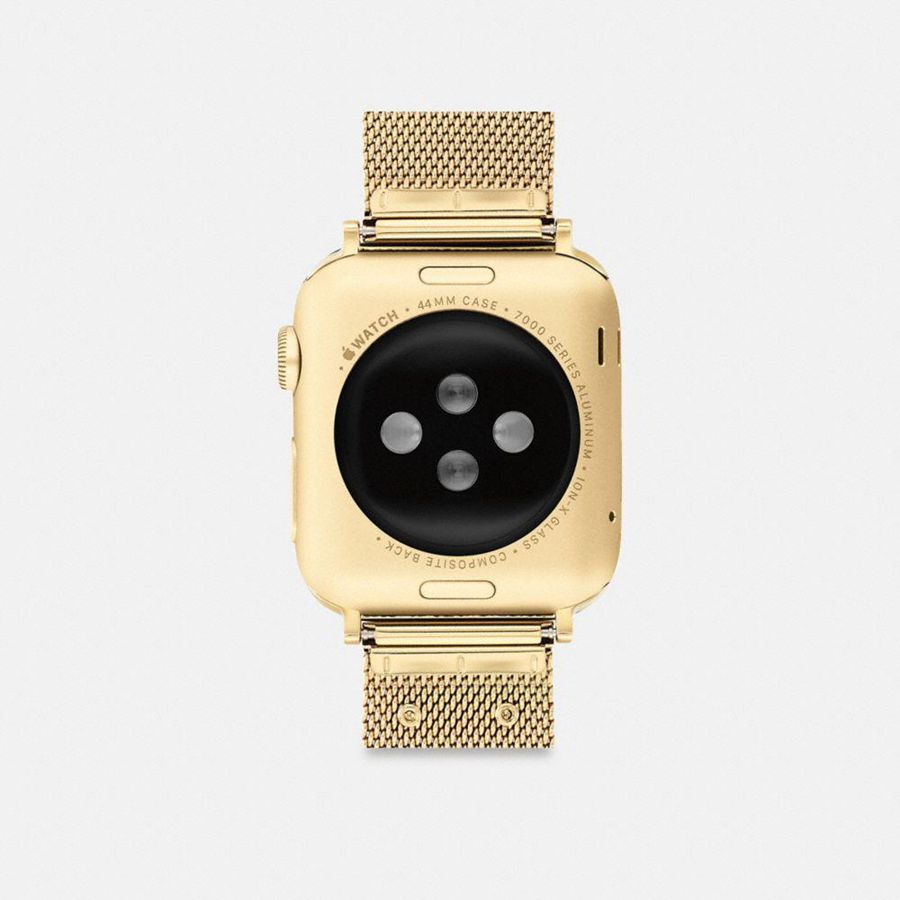 Relojes COACH Apple® Strap, 42 Mm And 44 Mm Hombre Doradas | RZU-819675