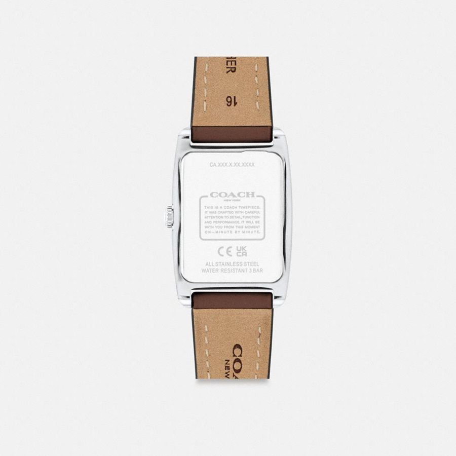 Relojes COACH Reese, 24 Mm X 35 Mm Mujer Marrones | KTQ-546710