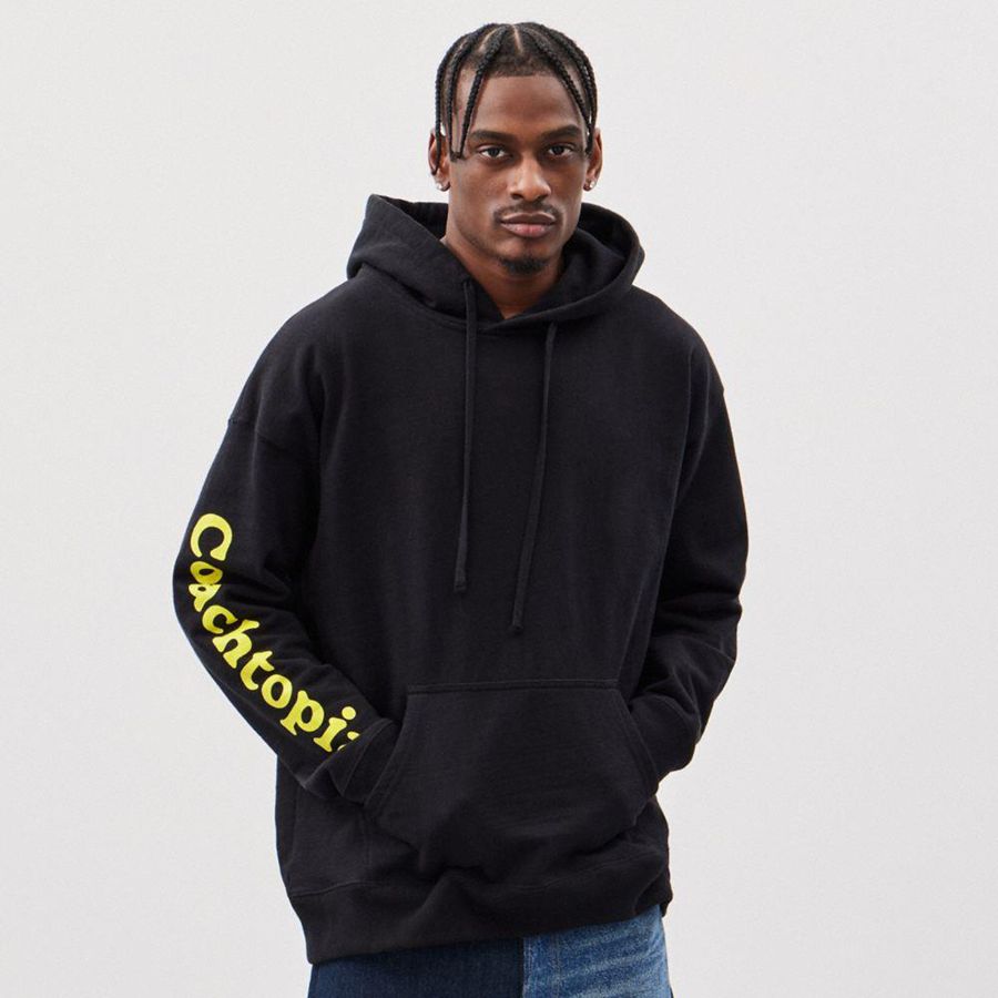 Sudadera con Capucha COACH Hoodie With Cloud Print Mujer Negras | HSN-208439